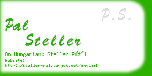 pal steller business card